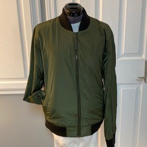 Hollister Green Lightweight Bomber Jacket
